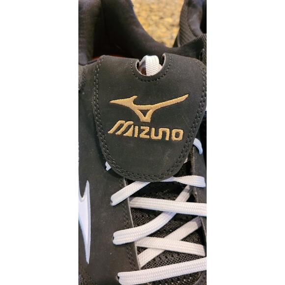 Mizuno Men’s 9-Spike Advanced Mizuno Pro Elite Baseball Cleats Black - Size 15 - Picture 8 of 14